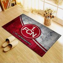 1.FC Nürnberg Logo Carpet Rug for Living Room Bedroom Home Sofa Decoration,Kids play Non-slip Floor Mat 40x60cm( 15x23in )