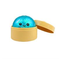Glitter Dumpling Squishy With Box Dumplings Sensory Steamer Soft Tpr Dough Ball For Decompression Fidget Toy Stress Relief Gift