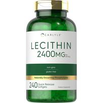 Lecitinas 2400mg Didelė dozė 240 kapsulių Didelis Pagaminta JAV Sojos 240 tablečių 1 vnt