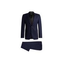 HUGO BOSS Slim Fit Suit In Micro Patterned Virgin Wool Business Suit Men's Dark Blue 50518120-404 44