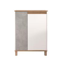 Spintelė Kalune Design Nord ND16-SW, ąžuolo sp./balta sp./pilka sp., 69.7 cm x 40 cm x 97 cm