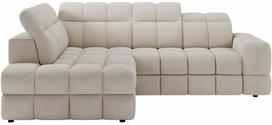 Kampinė sofa - lova Bronon Calmora 18, smėlio sp., kairinė, 200 x 296 cm x 109 cm