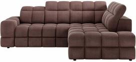 Kampinė sofa - lova Bronon Tonall 22, ruda sp., dešininė, 200 x 296 cm x 109 cm