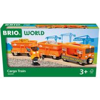 Žaislinis traukinys Brio World Cargo 36049, oranžinė sp.