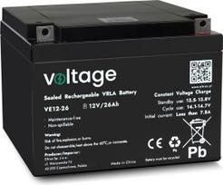 Volt Polska AGM Battery Voltage 12V 26Ah VE12-26 (Lifespan 6-9 years)
