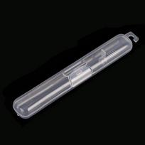 Transparent Toothbrush Storage Box Cases Travel Portable Holder Practical Container Toothbrush Box Organizer Bathroom Tools 1pcs gray