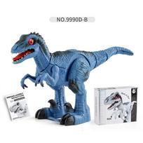 Supply Children'S Electric Toys Velociraptor Walking Dinosaur Puzzle Diy Assembly Dinosaur Model Ornament gray