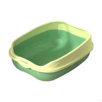 Cat Litter Tray Supplies Tall Detachable And Sturdy High Side Potty Large Toilet for Cats Yellow Green blue