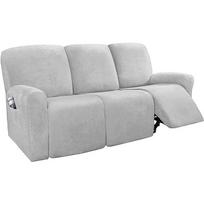 Aksominis recliner sofos užvalkalas svetainei, recliner kėdei, geras užvalkalas sofai, slipcover recliner kėdėms, 1 2 3 4 vietų sofos užvalkalas namams 1 Seat(22-33inch) white