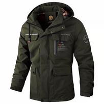 Vidutinio ilgio laisvalaikio striukė Long Parka Cool Trend paltas rudenį ir žiemą 3XL black