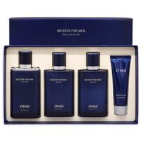 O HUI Meister For Men Hydra 3pcs Special Set – Men’s Moisturizing Skincare Set with Hydra Skin 100ml x 2, Hydra Lotion 110ml & Cleansing Foam 40ml 3pcs Special Set gray