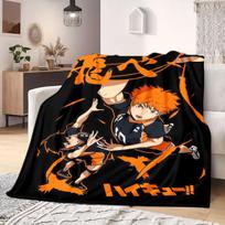 Skrisk Aukštai Karasuno Haikyu Spausdinimo Antklodė Šilta Patogi Flanelinė Antklodė Tinka Miegamiesiems, Sofoms, Lovoms, Kėdėms, Iškyloms, Kelionėms 75x90cm gray