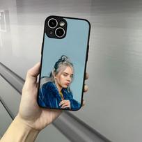 B-BillieS E-Eilish Phone Case For Iphone 17 16 15 14 13 12 Pro Max Xr Air Plus Skin Feel Black Hard Shell Cover iPhone 15 white