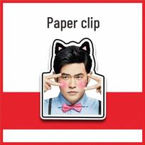 Jay Chou Decorative Binder Clips: Fun, Simple Ins Style for Photos and Papers. black