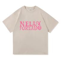 Nelly Furtado Tshirt Short Sleeve For Summer Cotton Teeshirt Casual Roupas Femininas Graphic Printing Tees Top Unisex Clothing 3XL pink