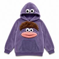 Kids Funny Halloween Hooded Pajamas with 150 gray