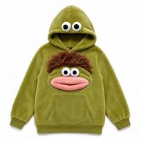 Kids Funny Halloween Hooded Pajamas with 130 brown
