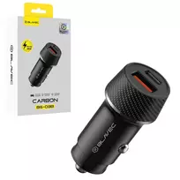 Blavec Car charger BS-03B Carbon - USB + Type C - QC 3.0 18W PD 30W (CCBS03BC-UCB) black