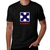 H Street Skate Tshirt Big And Tall Gym Tshirt 4XL black
