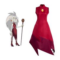 Amity Blight Mokyklos Uniforma Cosplay Kostiumas, Pelėdos Namas Luz Noceda Apranga Suknelė, Anime Vaidmenų Žaidimo Drabužiai Edalyn Stilius 150 raudona