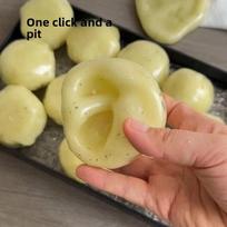 Realistic Textured Mashed Potato Squishy Ball Crinkle Sound Asmr Sensory Fidget Squeeze Ball Stress Relief Decompression Toy