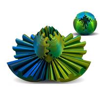 Gear Ball 3D Printed Spin Ball Cube Sphere Fidget Toy For Stress Anxiety Relief Stress Sphere Desk Toy For Adults Kid Gift