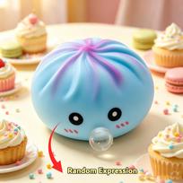 Viral Bubble Blowing Dumpling Squishy Toy Slow Rising Fidget Squeeze Portable Stress Reliever Party Favors Cute Cartoon Gifts