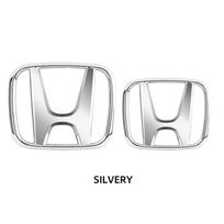 2 pcs Car Front Grille Trunk Emblem For Honda Civic Accord 8th 9th 9.5th 10th generation Rear Trunk Badge  ui5 Logo auto front rear Civic 16-19(10th) white