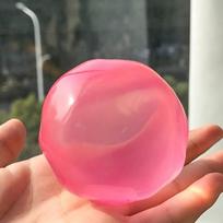 Blue Coconut Oil Squishy Ball Transparent Slow Rising Ball Quick-Rebound Squeeze Clear Jelly Soft Squishy Pearl Squishy
