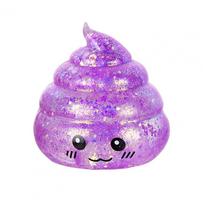 Cartoon Poop Fidget Toy Stress Relief Glitter Prank Poo Squeeze Sensory Pinch Toy Kids Adults Soft Calming Stress Ball Toy