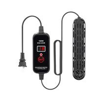 15-34°C Akvariumo panardinamas šildytuvas LCD ekranas Vėžlių akvariumo šildytuvas Vandens šildymo prietaisas Akvariumas 100W black