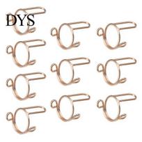 Adjustable Finger Ring 10 Pcs Fingertip Nail Rings Detachable Anti-rust Polish Copper Break Bad Habits Gurad Prevent Biting for Biters Protectors beige