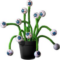 Halloween Eyeball Green Chenille Pipe Cleaner Stems DIY Hanging Decoration Insert Single piece green