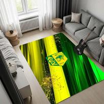 AEK FC Dynamic Line Geometric Area Rug, Non Slip Floor Mat, Eagle Shield Print Carpet for Living Room Bedroom 60x90cm( 23x35in )