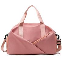 Waterproof Sports Gym Bag Dry Wet Separation Fitness Training Bag  Swimming Pool rožinė
