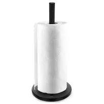 Popierinių rankšluosčių laikiklis, metalinis, juodas, 34 cm