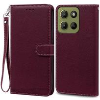 Skirta Motorola G15 dėklas-piniginė Odinis atverčiamas dėklas Skirta Moto G15 dėklas Minkštas knygos tipo telefono dėklas Skirta Motorola G15 Power dėklas Fundas Coque Moto G15 (G15 Power)