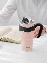 Reborn. J Mudita Double Vacuum Large Capacity Stainless Steel Tumbler 900ml (4-piece set including handle, lid, and straw) Stainless steel tumbler 900ml (white) white