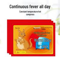 Reinforced Kangaroo Hand Warmer Patch - 100 Pcs Mugwort Winter Body Warmth Protection. Kangaroo Patch orange