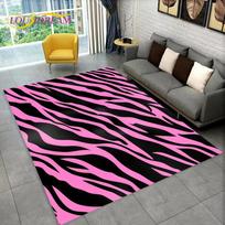 3D Colorful Zebra Pattern Rug Non-Slip Floor Mat for Living Room Bedroom Sofa Office Kids Decor 40x60cm16x24in gray