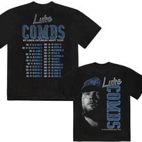 Mano Savaitgalio Vakaras 2026 Luke Combs TURAS Unisex T-shirt 100% Medvilnė Unisex Apvali Kaklo Iškirptė Trumpomis Rankovėmis Oversized Y2k Populiarus XL gray