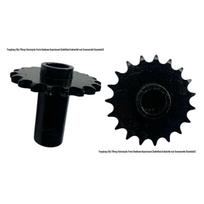 ATV Beach Buggy GY6 Wangye Engine 530/428 Front Sprocket Gear 16 Teeth (530 Chain, Height 48mm) black