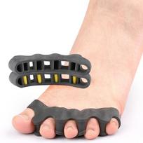 1Pair Toe Separator Hallux Valgus Corrector Finger Bunion Orthotics Protector Overlapping Forefoot Pad Foot Care Pedicure Adjust beige