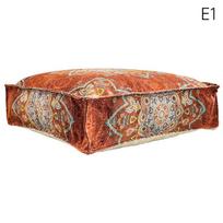 45x45cm Moroccan Meditation Cushion Cover Lazy Futon Footstool Covers Unstuffed Homestay Bay Window Tatami Floor Seat Pouf beige