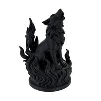 Yousheng 3D Printed Wolf Heart Sculpture Dark Flame Symbolic Decor with Hardcore Aura, PLA  Eco-Friendly Office Statue Home Decor for Living Room & juoda