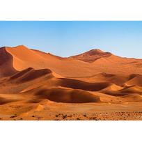 Bonvvie Photography Background Natural Desert Sand Dunes Blue Sky Children Photoshoot Backdrop Photocall for Photo Studio Vinyl 75X50cm orange