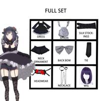 Anime Mano persirengimo mylimasis Marin Kitagawa Cosplay kostiumas Kambarinės Cosplay suknelė Helovinas Kitagawa Marin Kuroe Shizuku Pilnas komplektas S black