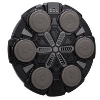 Music Boxing Machine With Six Button Wall Mounted Punching Target with Bluetooth Interactive Fitness Equipment for Kids gray