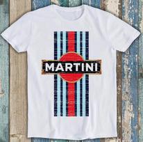 2026 Retro Martini Racing T Shirt Vintage Car Hipster Unisex Cool Gift Tee Unisexs and WoUnisexs Same Crew Neck Tshirt XL gray