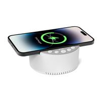 Smart Hypnosis Bluetooth Speaker with Wireless Charging and White Noise Sleep Aid balta